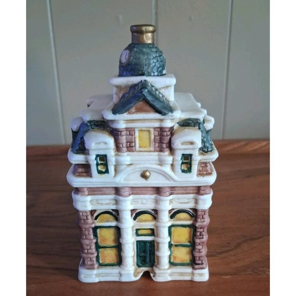 Vtg 1993 Santa's Best Spirit Of America Christmas City Hall
